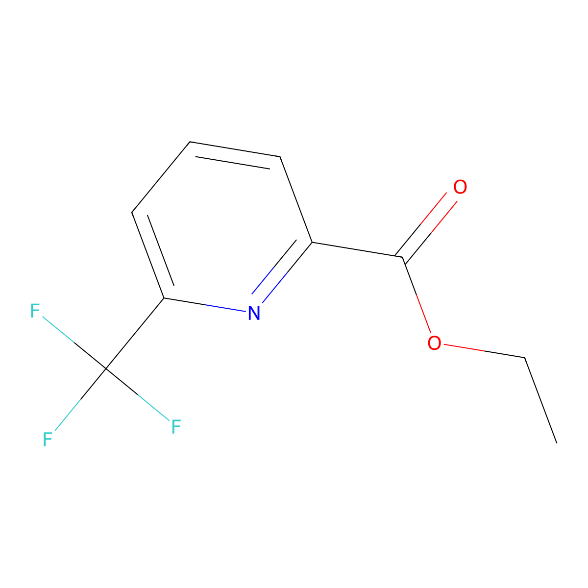 Ethyl 6-(trifluoromethyl)picolinate molecular structure, CAS 1010422-92-0
