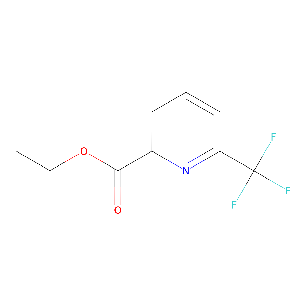 Ethyl 6-(trifluoromethyl)picolinate molecular structure, CAS 1010422-92-0