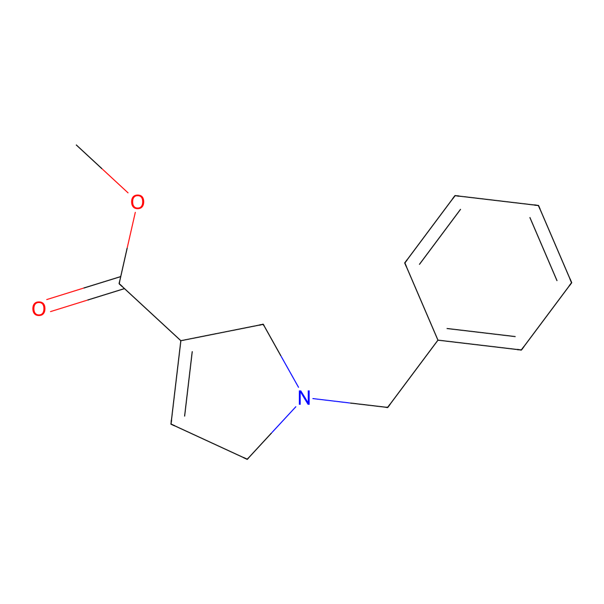 Methyl 1-benzyl-2,5-dihydro-1H-pyrrole-3-carboxylate molecular structure, CAS 101046-34-8