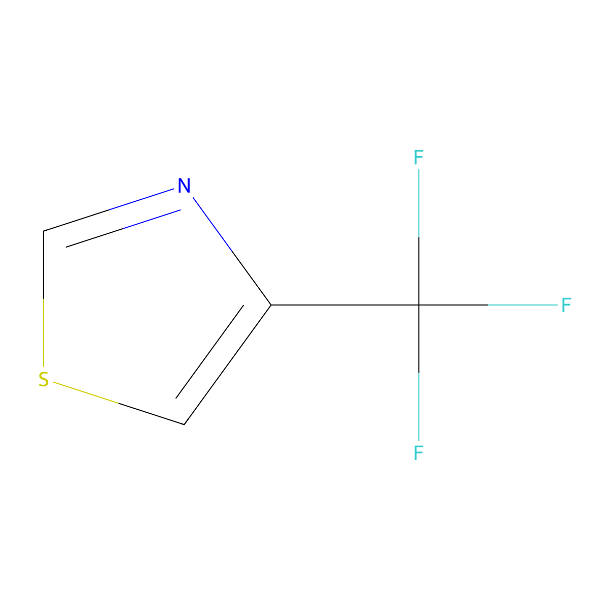 4-(Trifluoromethyl)-1,3-thiazole molecular structure, CAS 101048-75-3