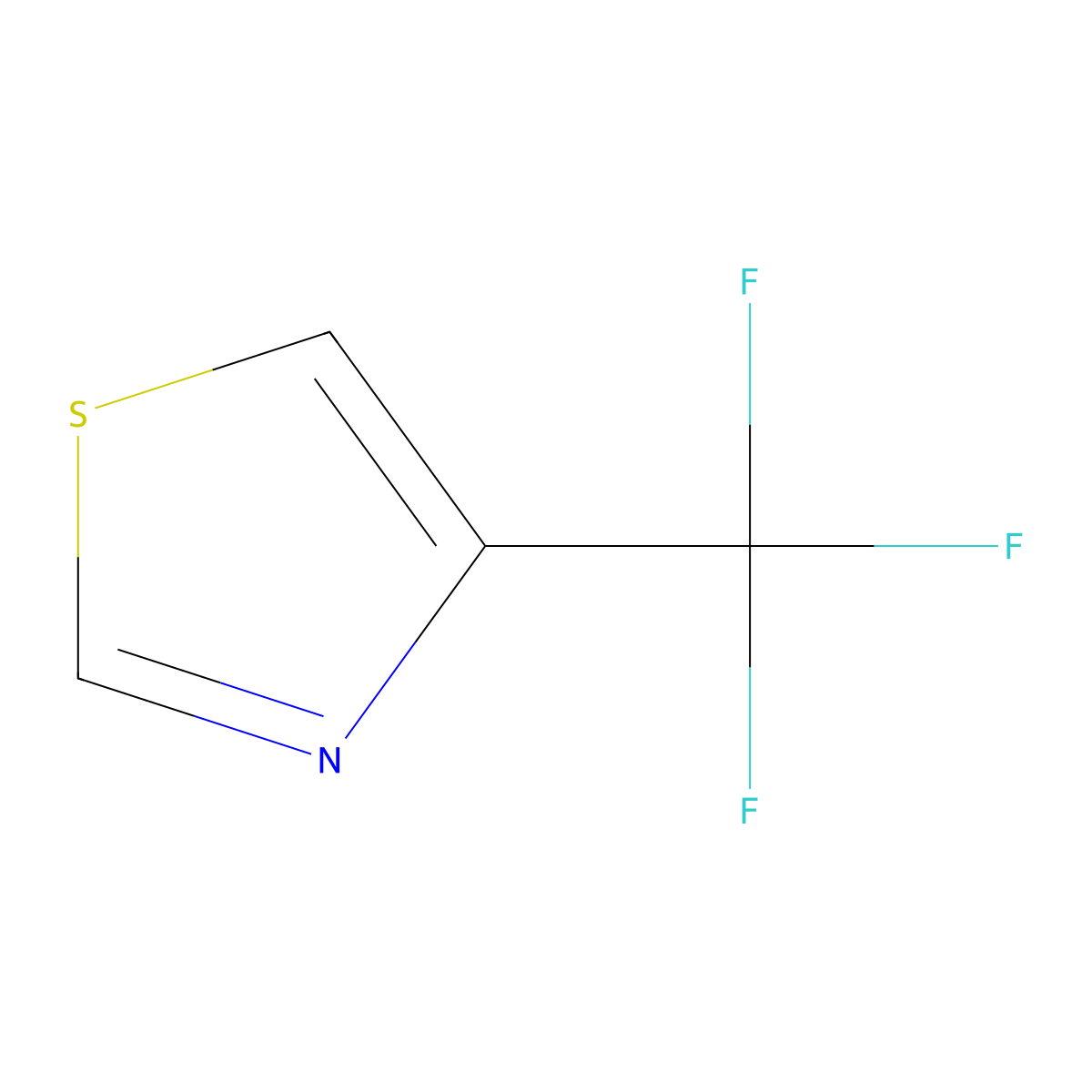 4-(Trifluoromethyl)-1,3-thiazole molecular structure, CAS 101048-75-3