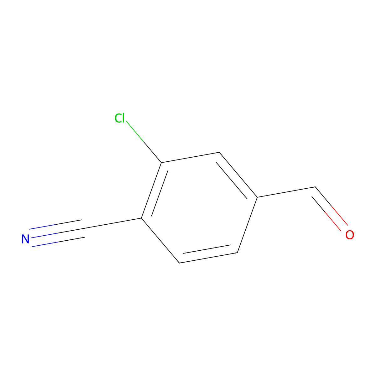 2-Chloro-4-formylbenzonitrile molecular structure, CAS 101048-77-5