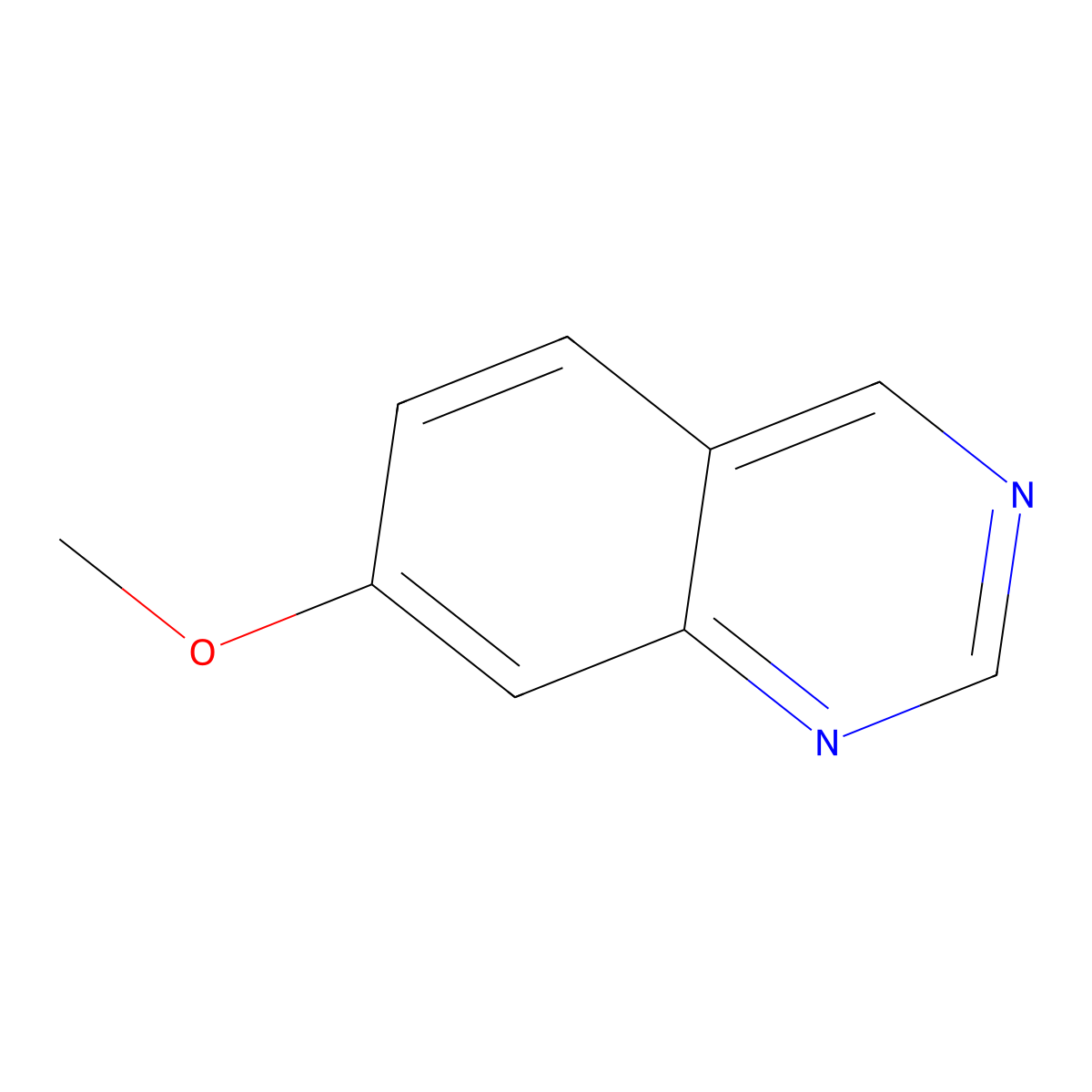 7-Methoxyquinazoline molecular structure, CAS 10105-37-0
