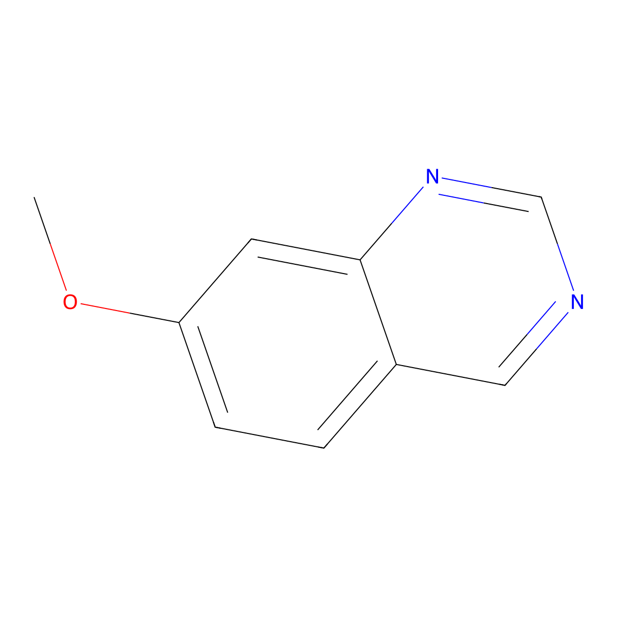 7-Methoxyquinazoline molecular structure, CAS 10105-37-0
