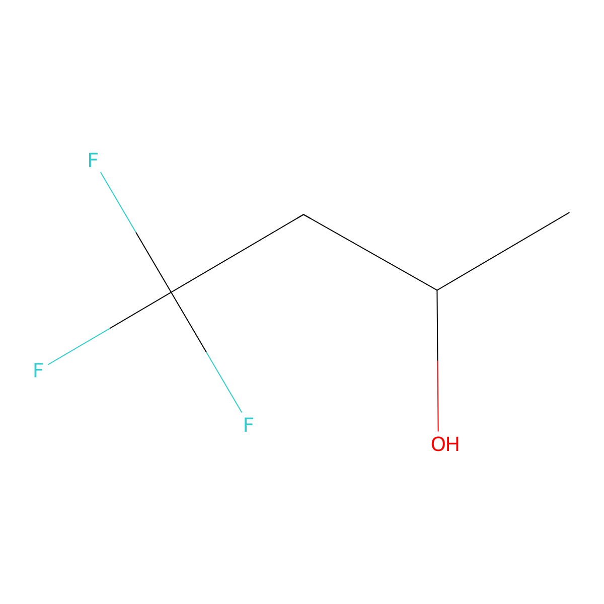 4,4,4-Trifluorobutan-2-ol molecular structure, CAS 101054-93-7