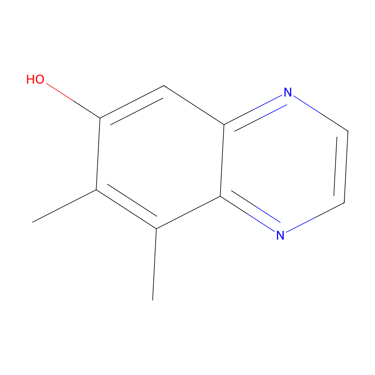 7,8-Dimethylquinoxalin-6-ol molecular structure, CAS 101063-90-5