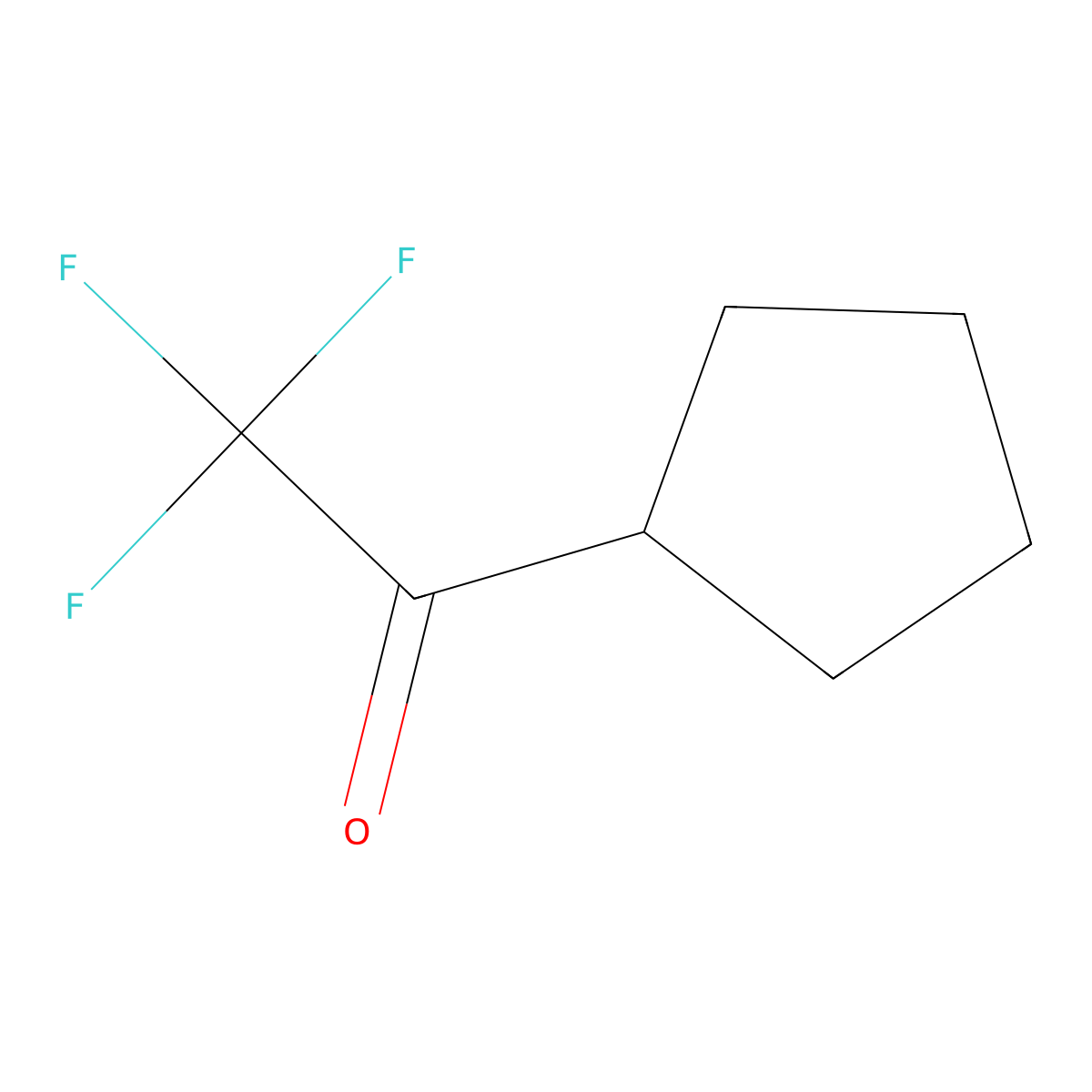 1-Cyclopentyl-2,2,2-trifluoroethan-1-one molecular structure, CAS 101066-63-1