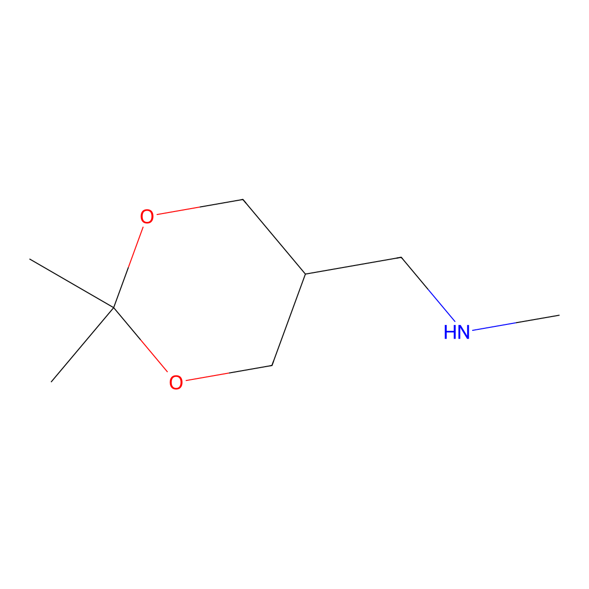 [(2,2-Dimethyl-1,3-dioxan-5-yl)methyl](methyl)amine molecular structure, CAS 1010701-31-1