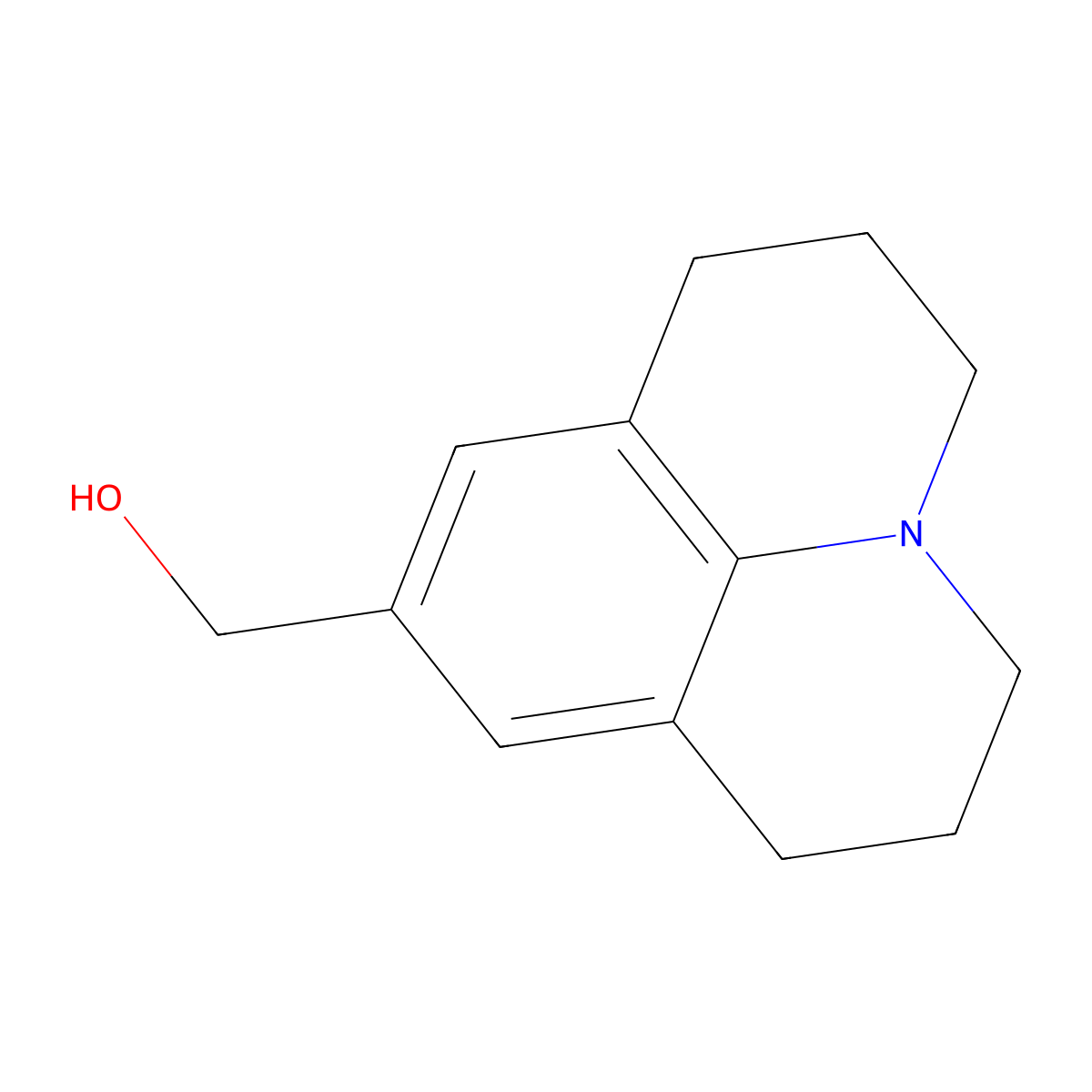 1H,5H-Benzo(ij)quinolizine-9-methanol, 2,3,6,7-tetrahydro- molecular structure, CAS 101077-18-3