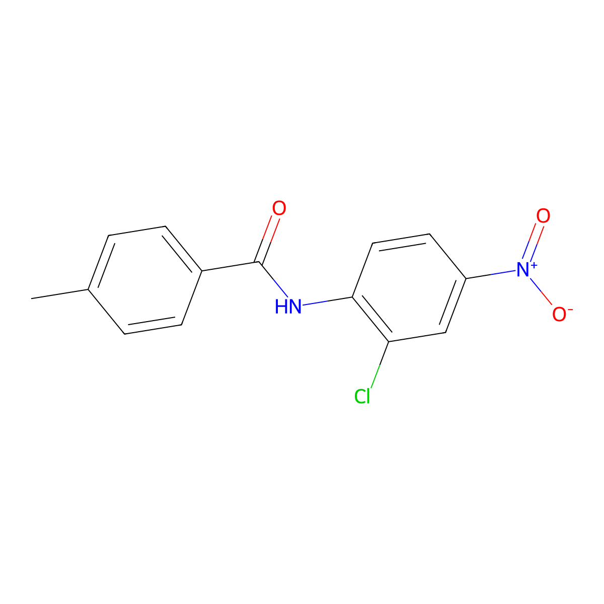 N-(2-chloro-4-nitrophenyl)-4-methylbenzamide molecular structure, CAS 101078-46-0