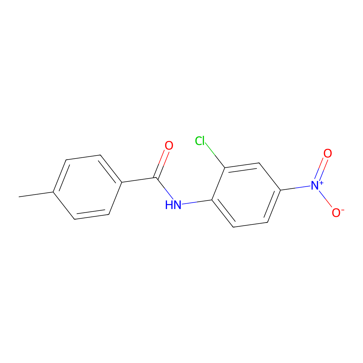 N-(2-chloro-4-nitrophenyl)-4-methylbenzamide molecular structure, CAS 101078-46-0