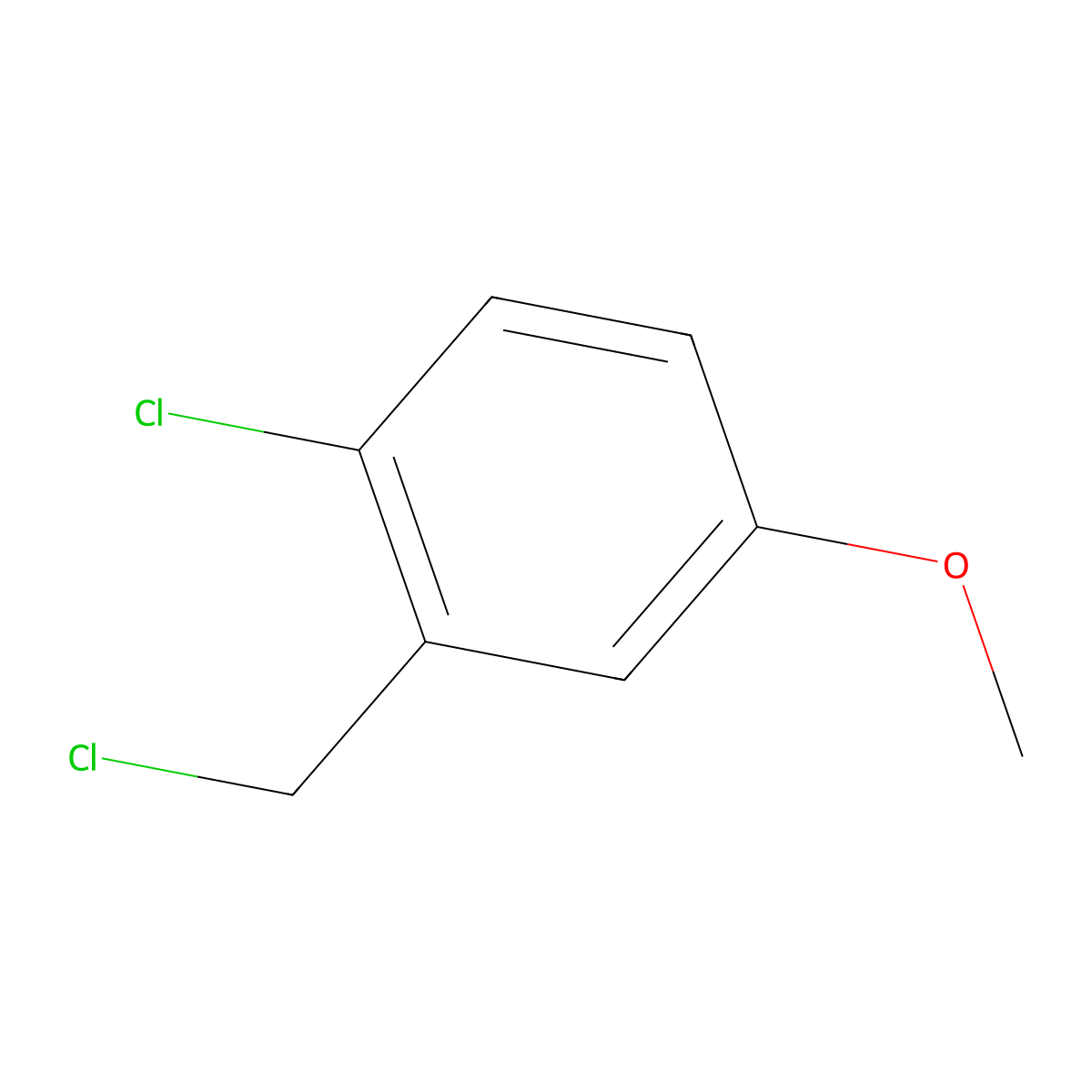 2-Chloro-5-methoxybenzyl chloride molecular structure, CAS 101079-83-8