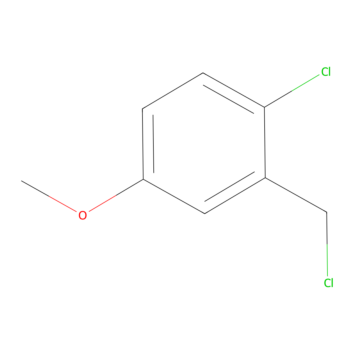 2-Chloro-5-methoxybenzyl chloride molecular structure, CAS 101079-83-8