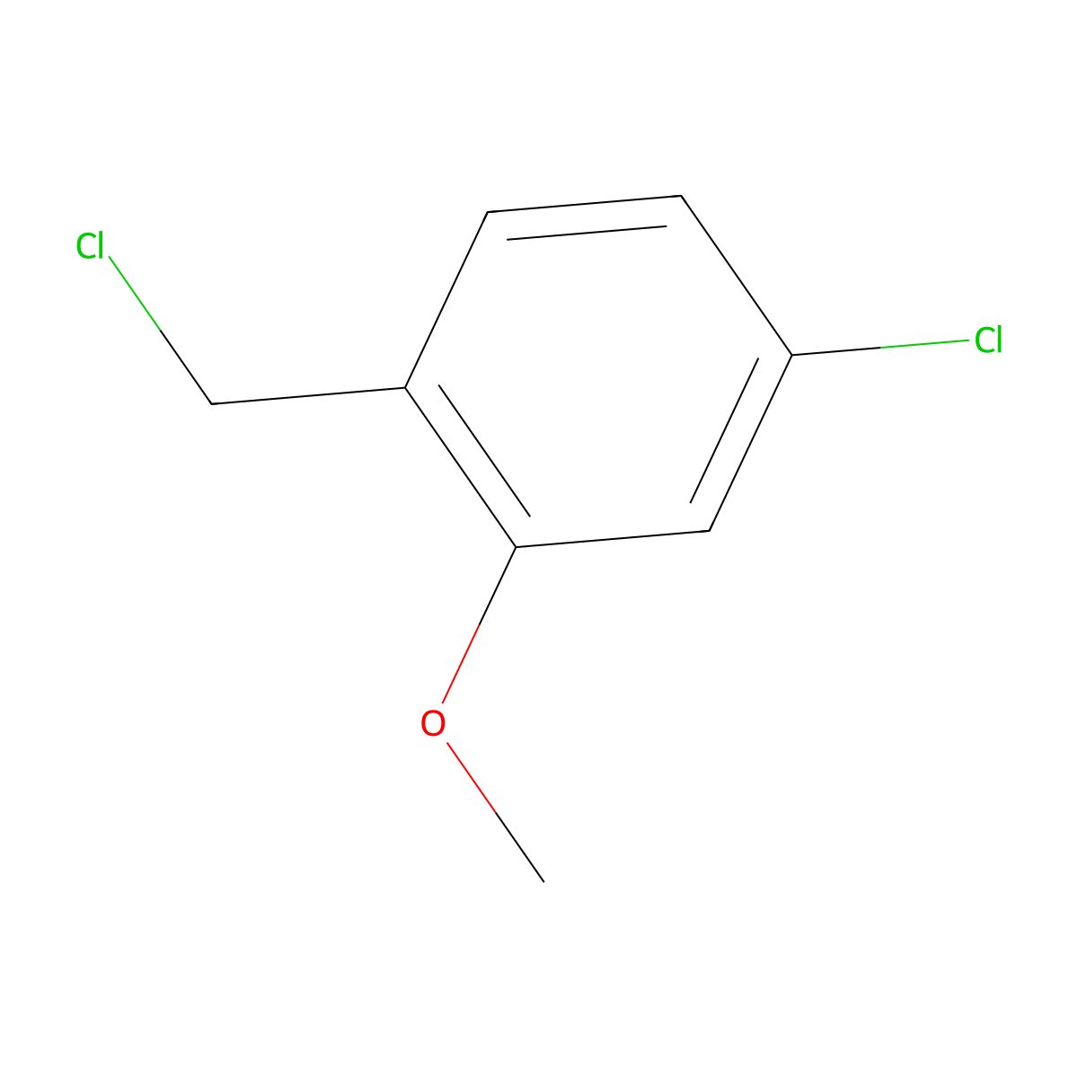 4-Chloro-1-(chloromethyl)-2-methoxybenzene molecular structure, CAS 101079-84-9