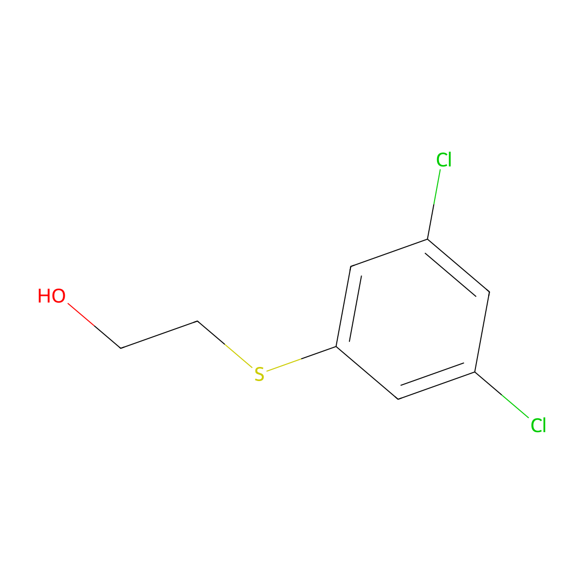 3,5-Dichlorophenyl thioethanol molecular structure, CAS 101079-86-1