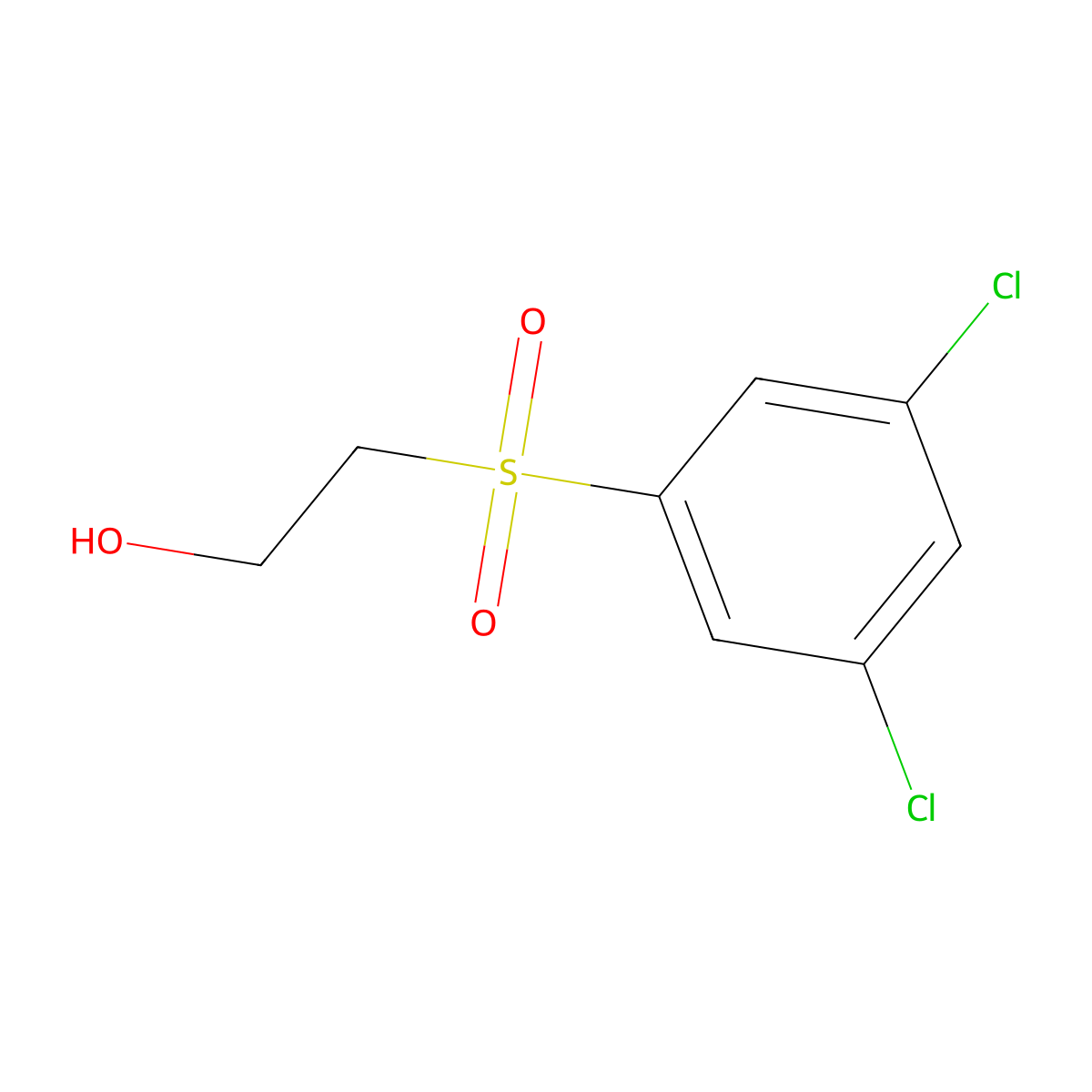 3,5-Dichlorophenylsulfonylethanol molecular structure, CAS 101079-90-7
