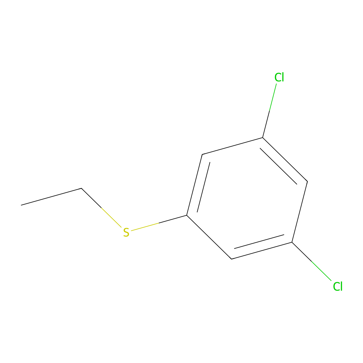 3,5-Dichlorophenyl ethyl sulfide molecular structure, CAS 101079-92-9