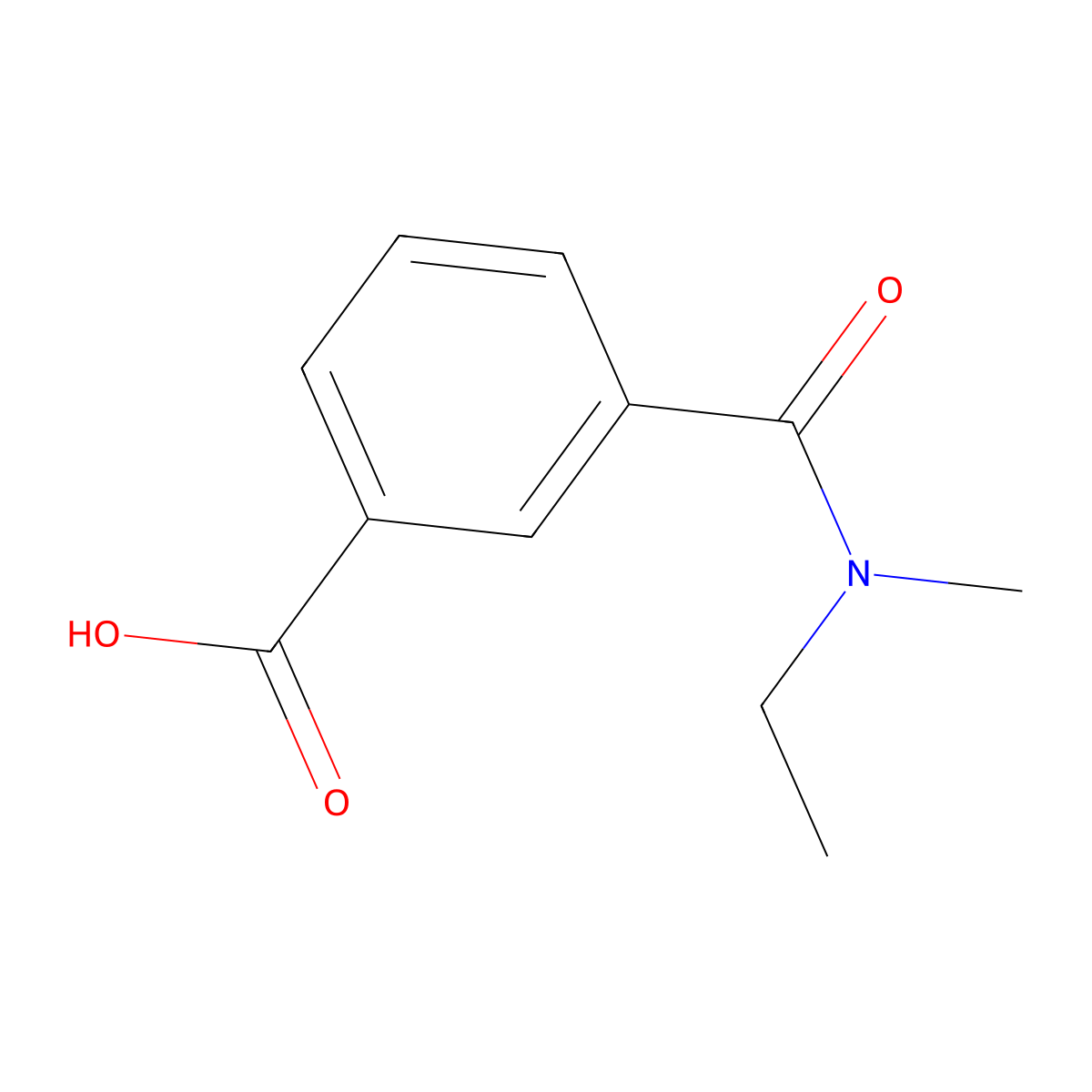 3-[Ethyl(methyl)carbamoyl]benzoic acid molecular structure, CAS 1010797-03-1