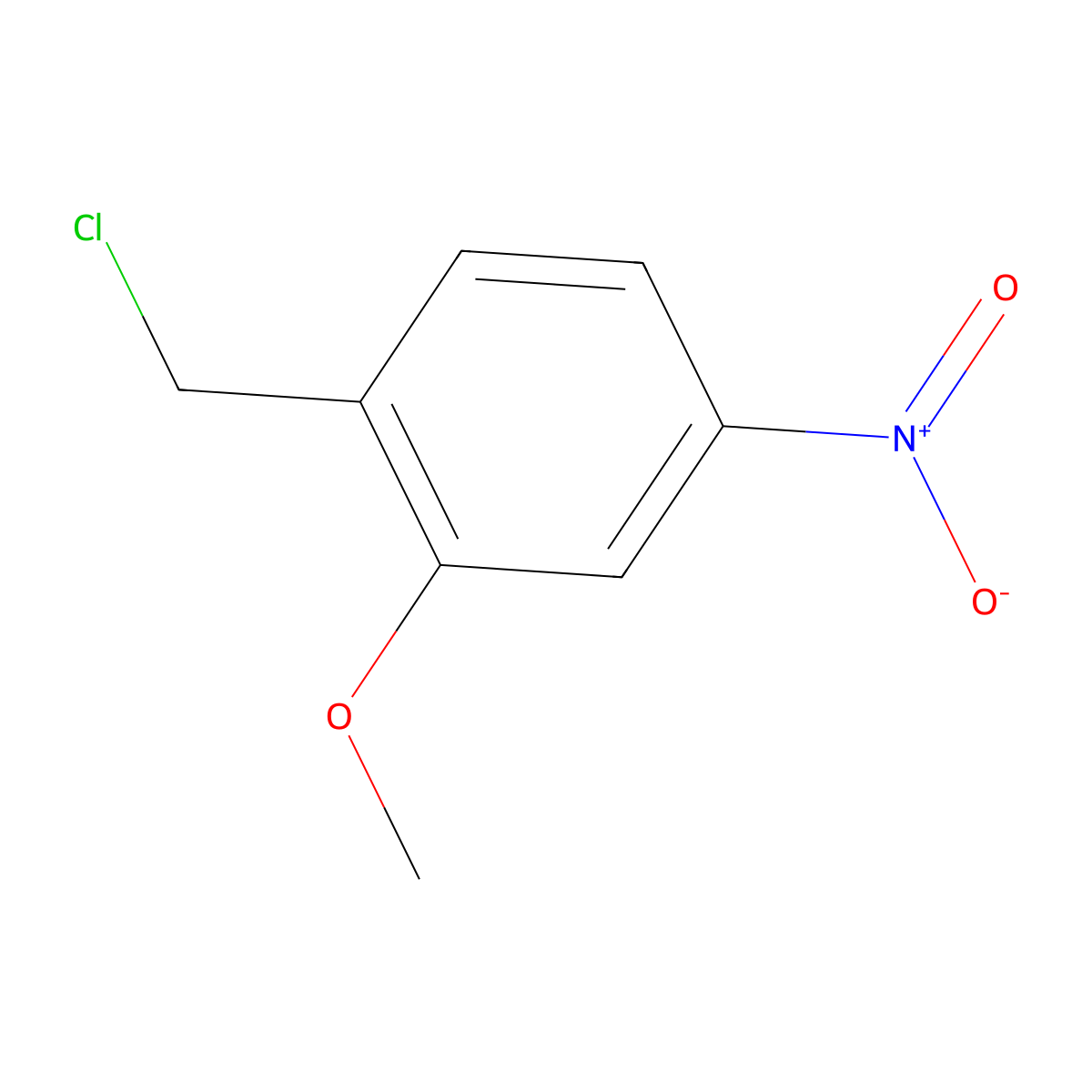 1-(Chloromethyl)-2-methoxy-4-nitrobenzene molecular structure, CAS 101080-01-7
