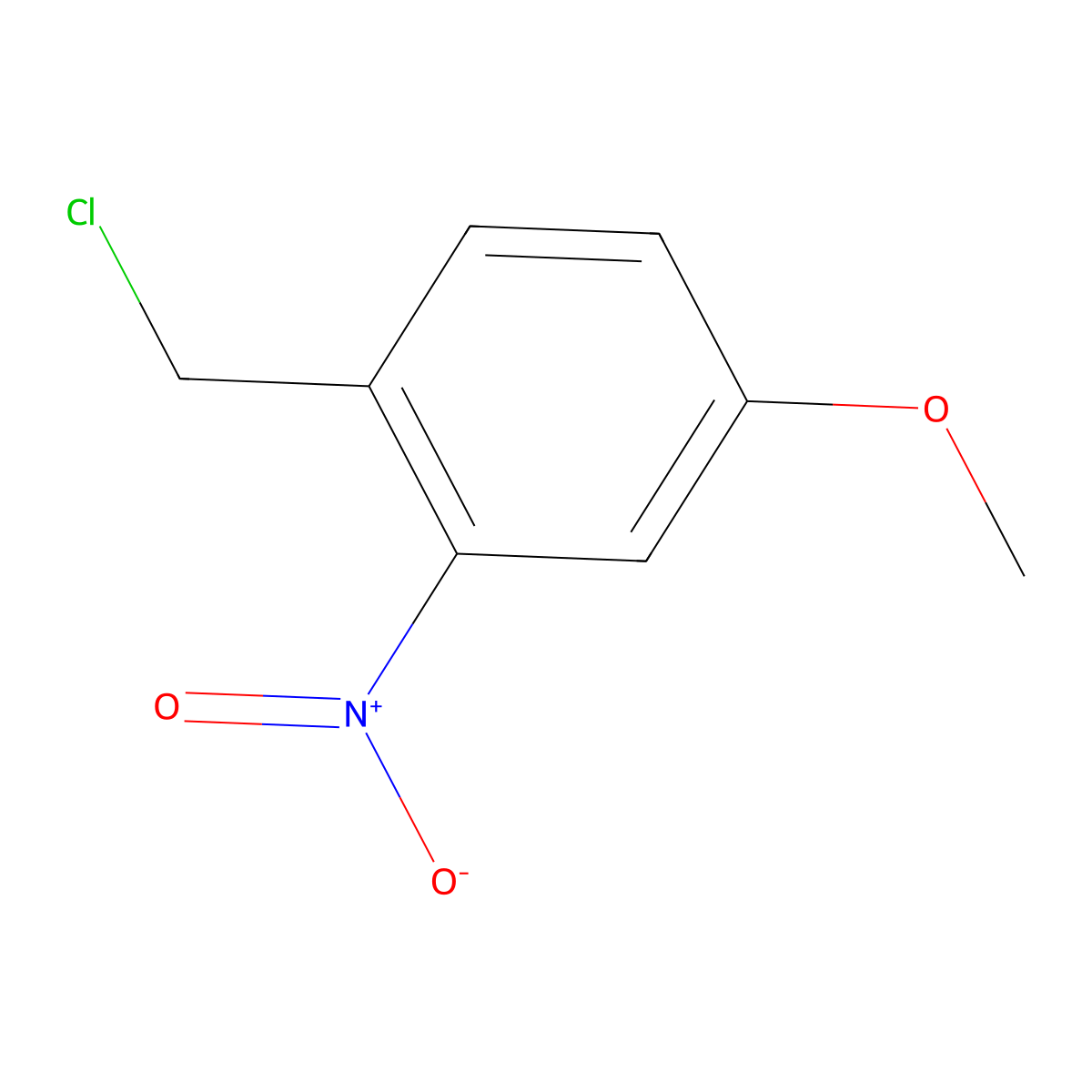 1-(Chloromethyl)-4-methoxy-2-nitrobenzene molecular structure, CAS 101080-02-8