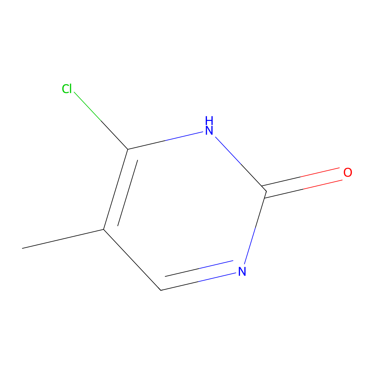 6-Chloro-5-methylpyrimidin-2(1H)-one molecular structure, CAS 101080-24-4