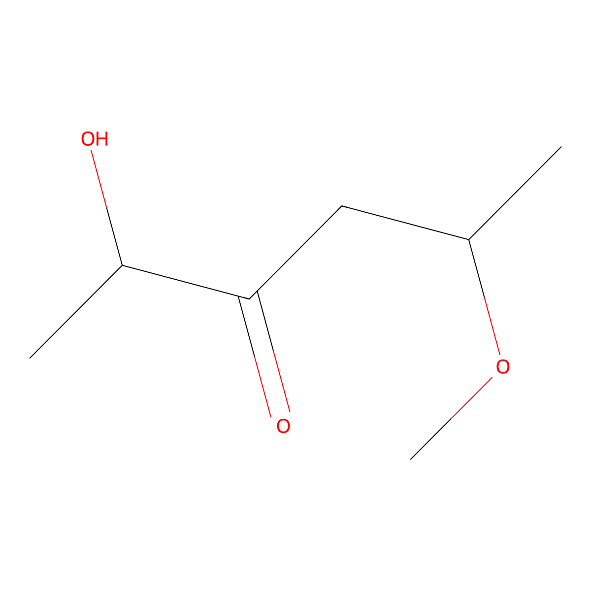 2-Hydroxy-5-methoxyhexan-3-one molecular structure, CAS 101080-34-6