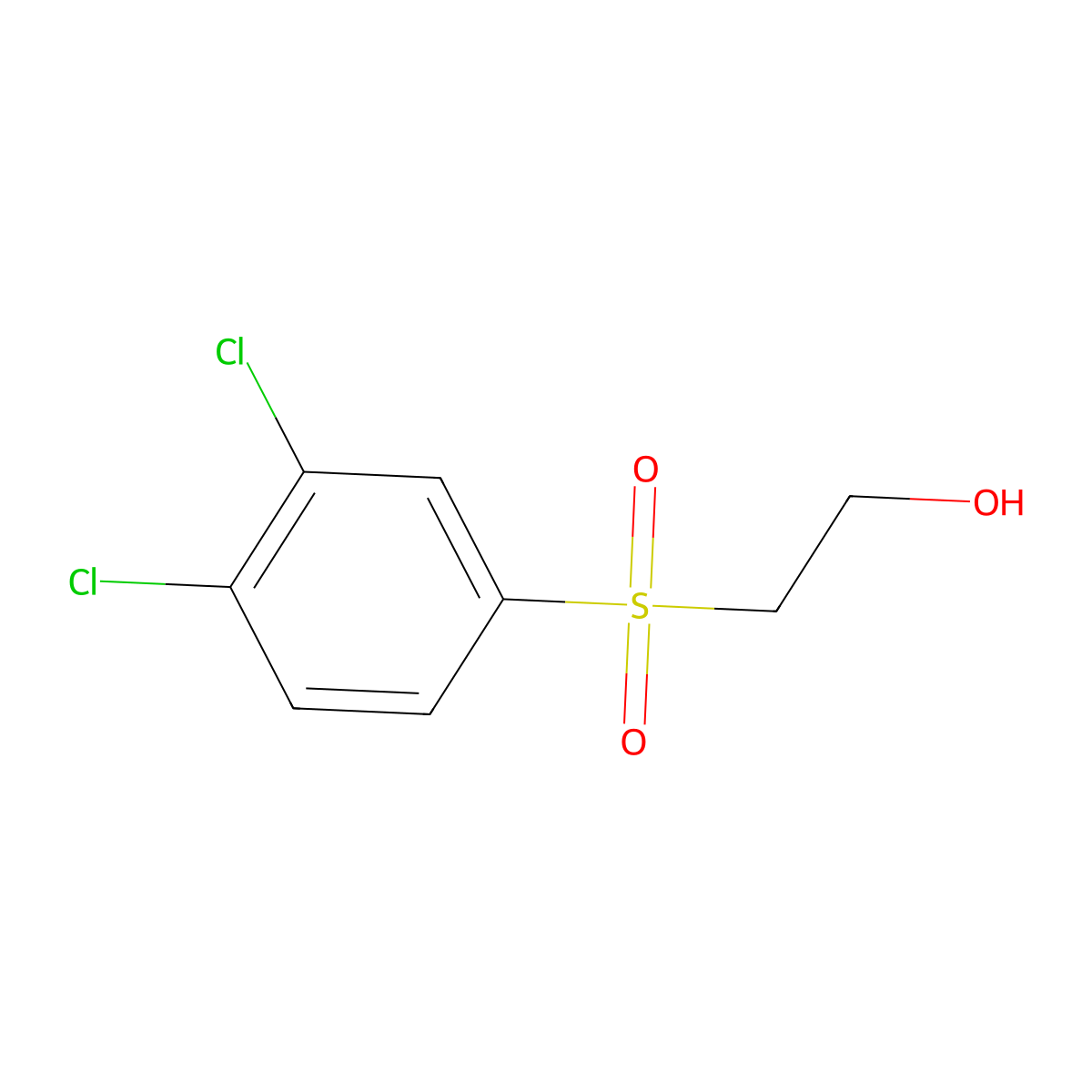 2-[(3,4-Dichlorophenyl)sulfonyl]ethanol molecular structure, CAS 101080-64-2