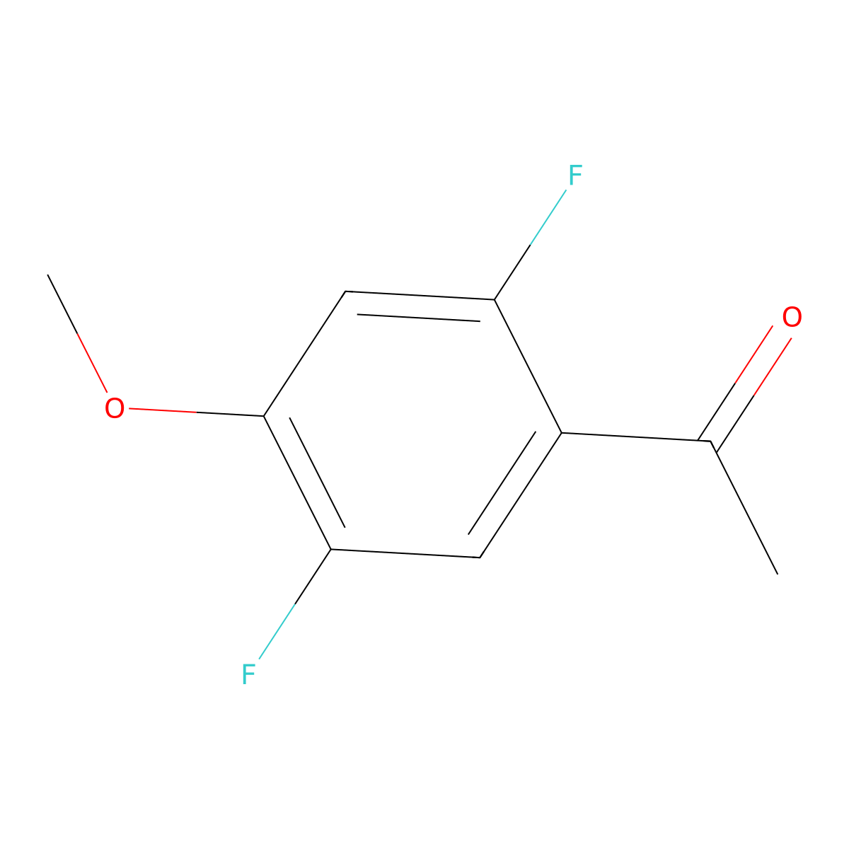 1-(2,5-Difluoro-4-methoxyphenyl)ethanone molecular structure, CAS 1010800-85-7