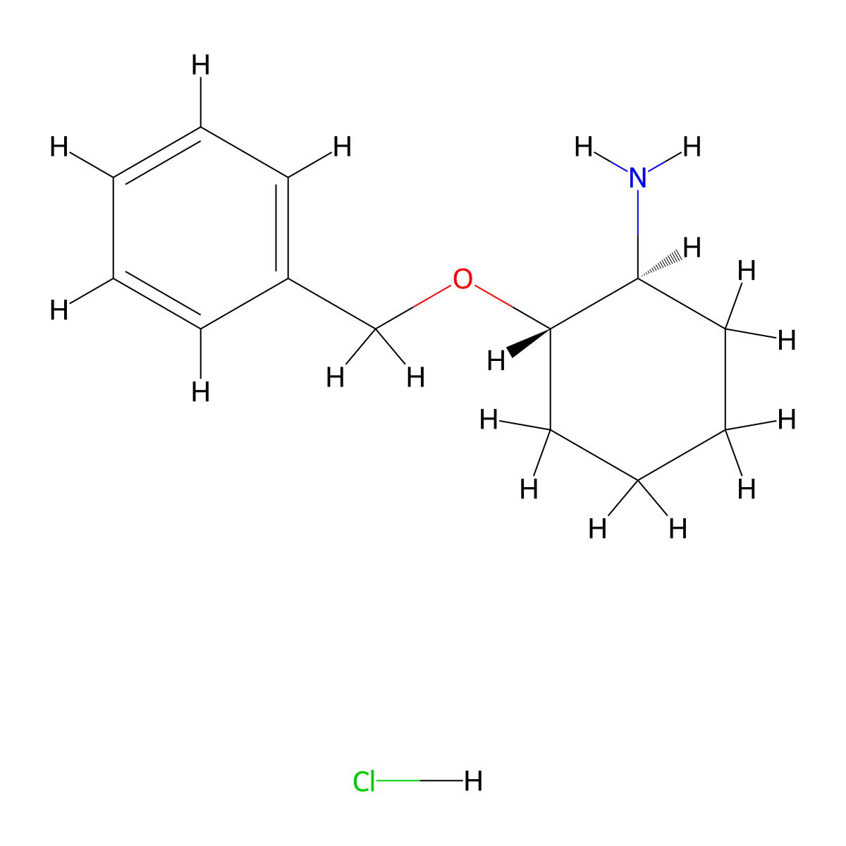 (1S,2S)-2-(Benzyloxy)cyclohexanamine hydrochloride molecular structure, CAS 1010811-74-1
