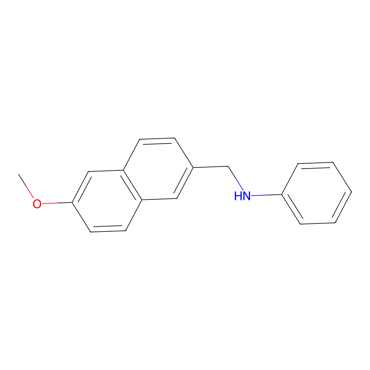 6-Methoxy-N-phenyl-2-naphthalenemethanamine molecular structure, CAS 1010812-80-2