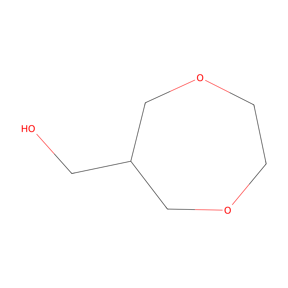 1,4-Dioxepane-6-methanol molecular structure, CAS 1010836-47-1