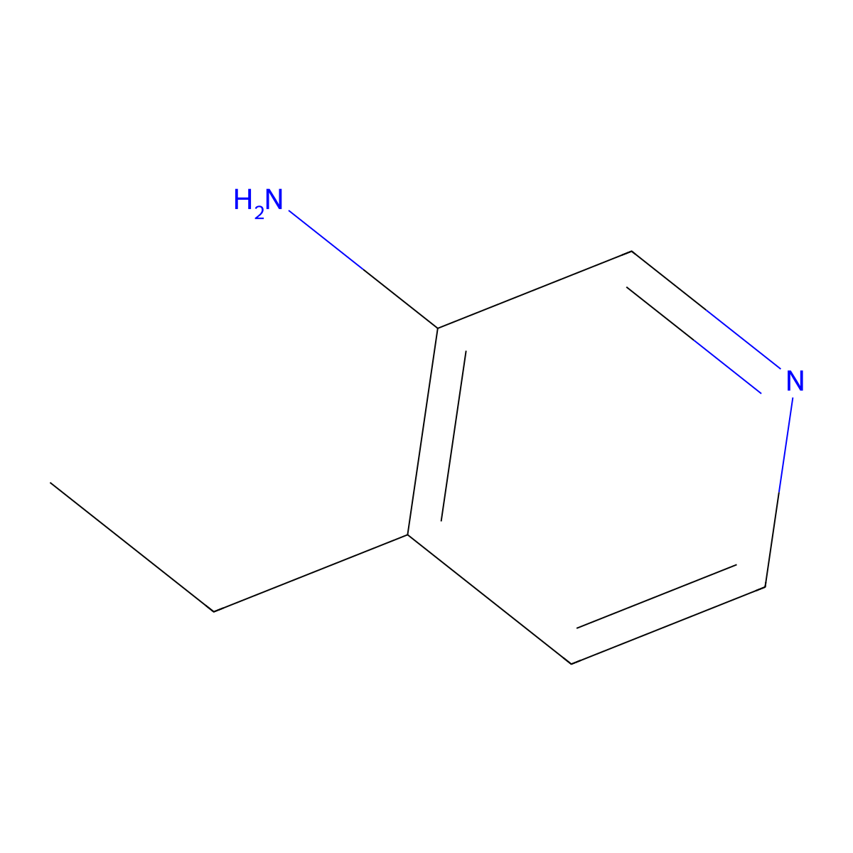 4-Ethylpyridin-3-amine molecular structure, CAS 101084-17-7