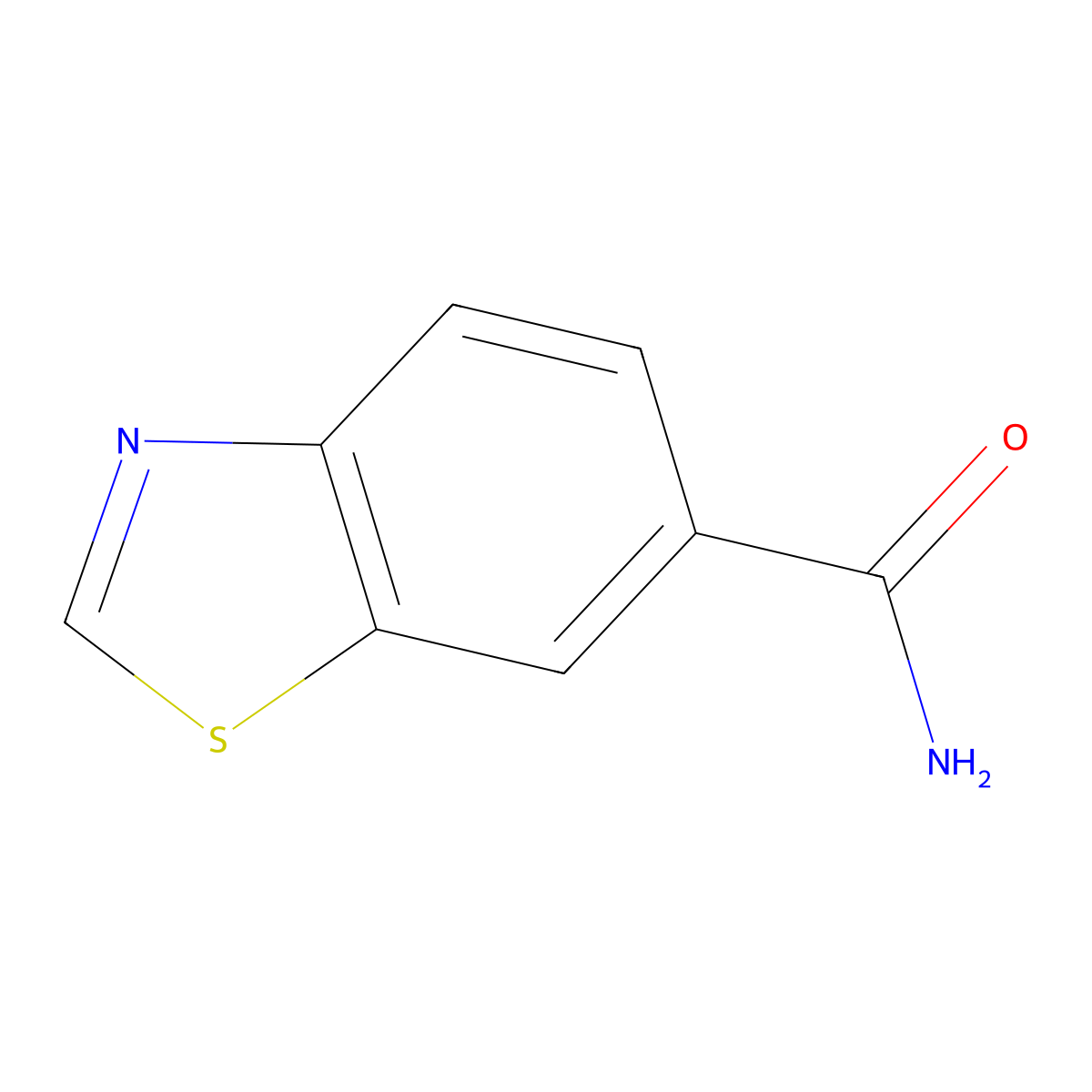 1,3-Benzothiazole-6-carboxamide molecular structure, CAS 101084-51-9