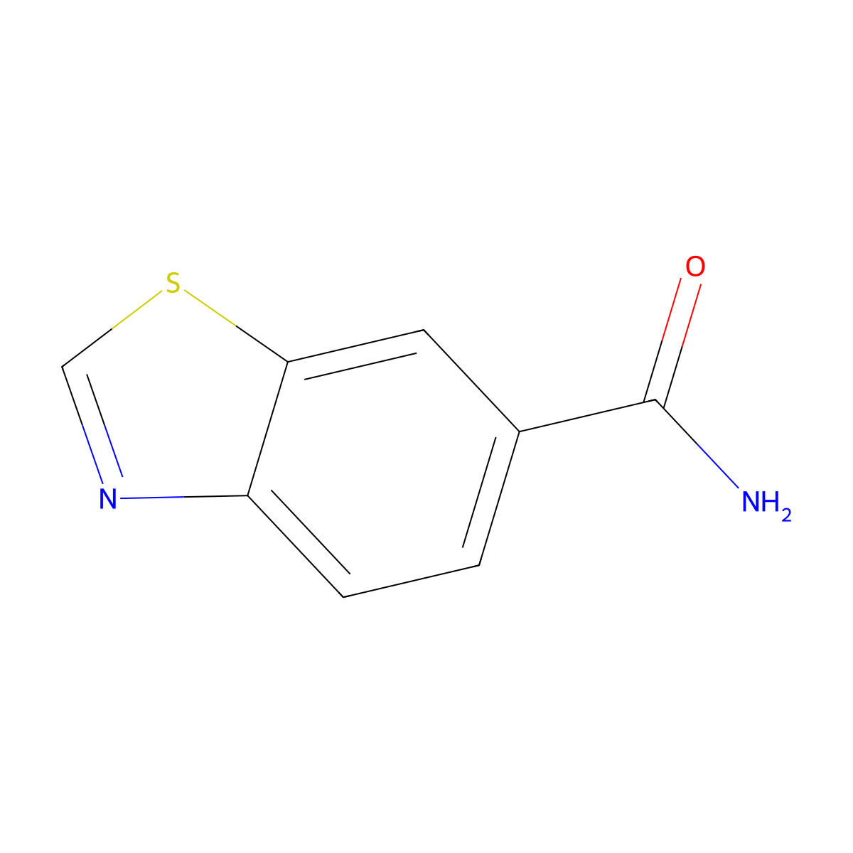 1,3-Benzothiazole-6-carboxamide molecular structure, CAS 101084-51-9