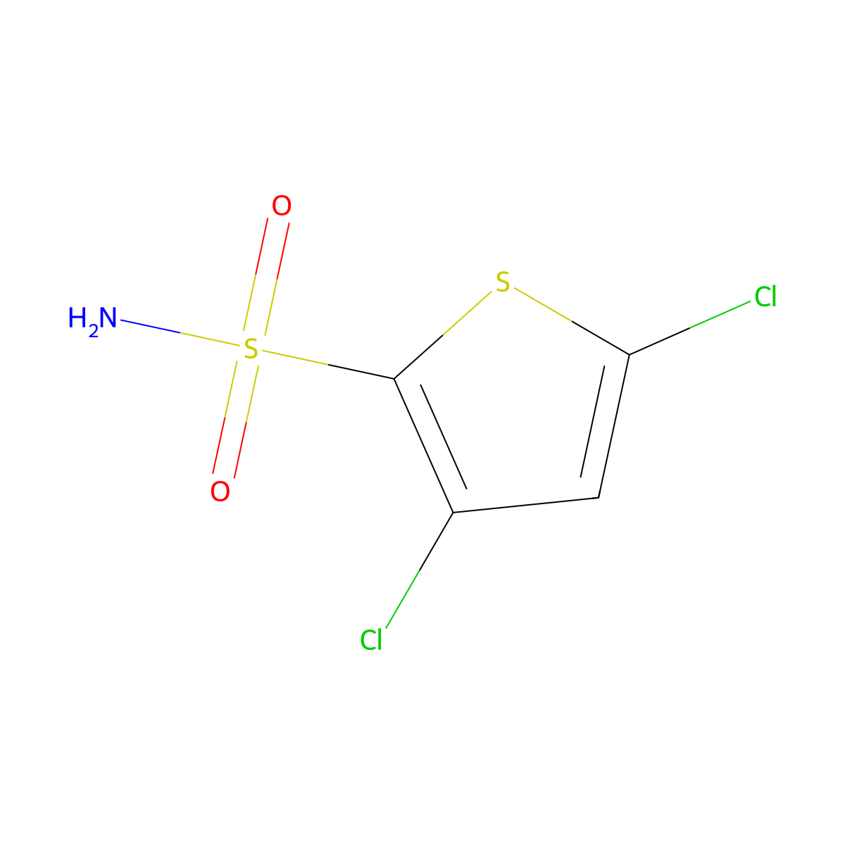 3,5-Dichlorothiophene-2-sulfonamide molecular structure, CAS 101084-74-6