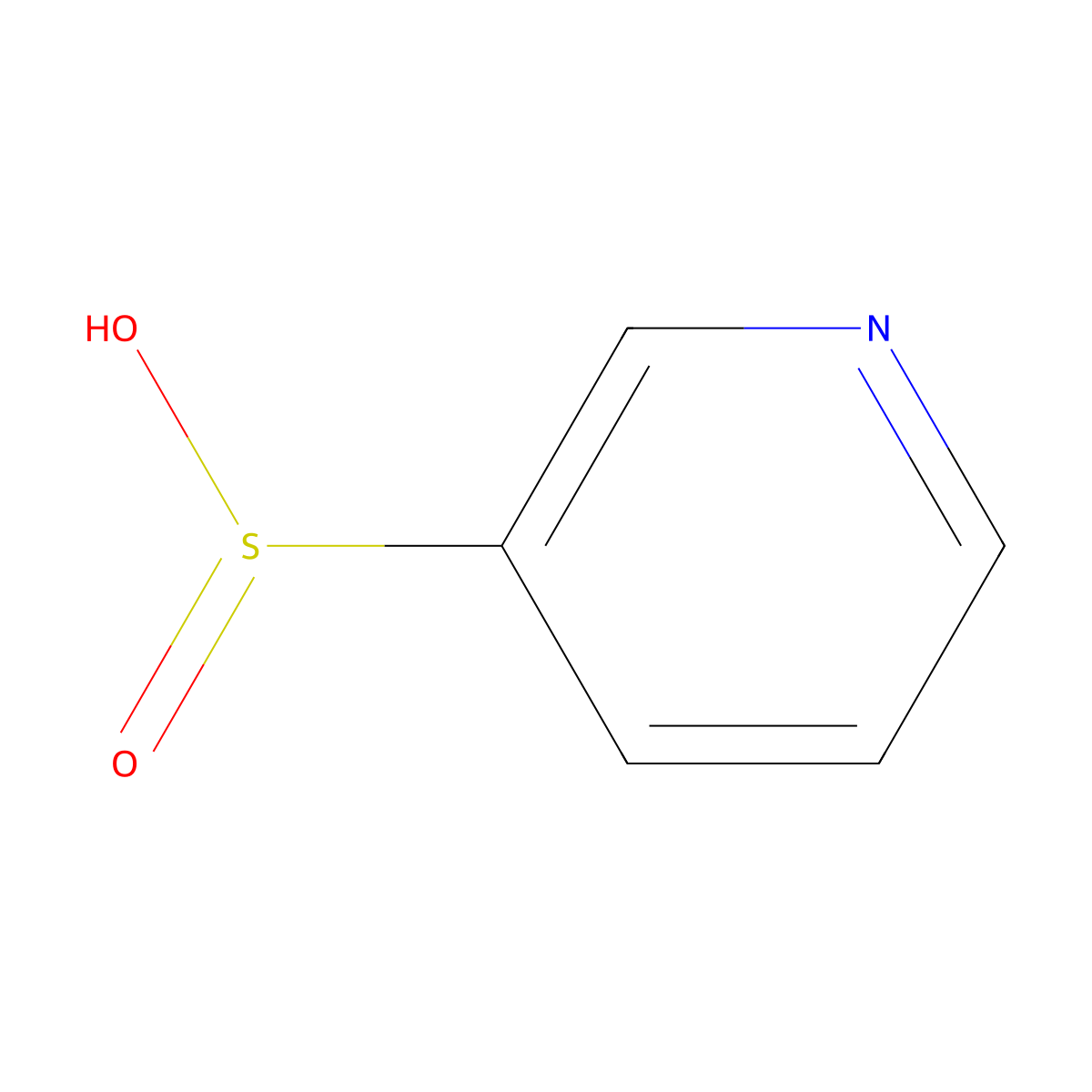 Pyridine-3-sulfinic acid molecular structure, CAS 101084-77-9