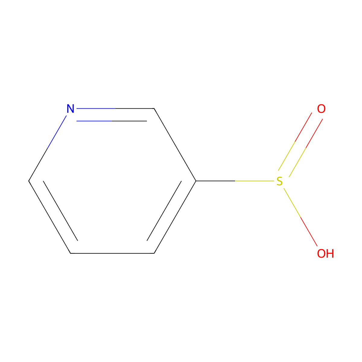 Pyridine-3-sulfinic acid molecular structure, CAS 101084-77-9