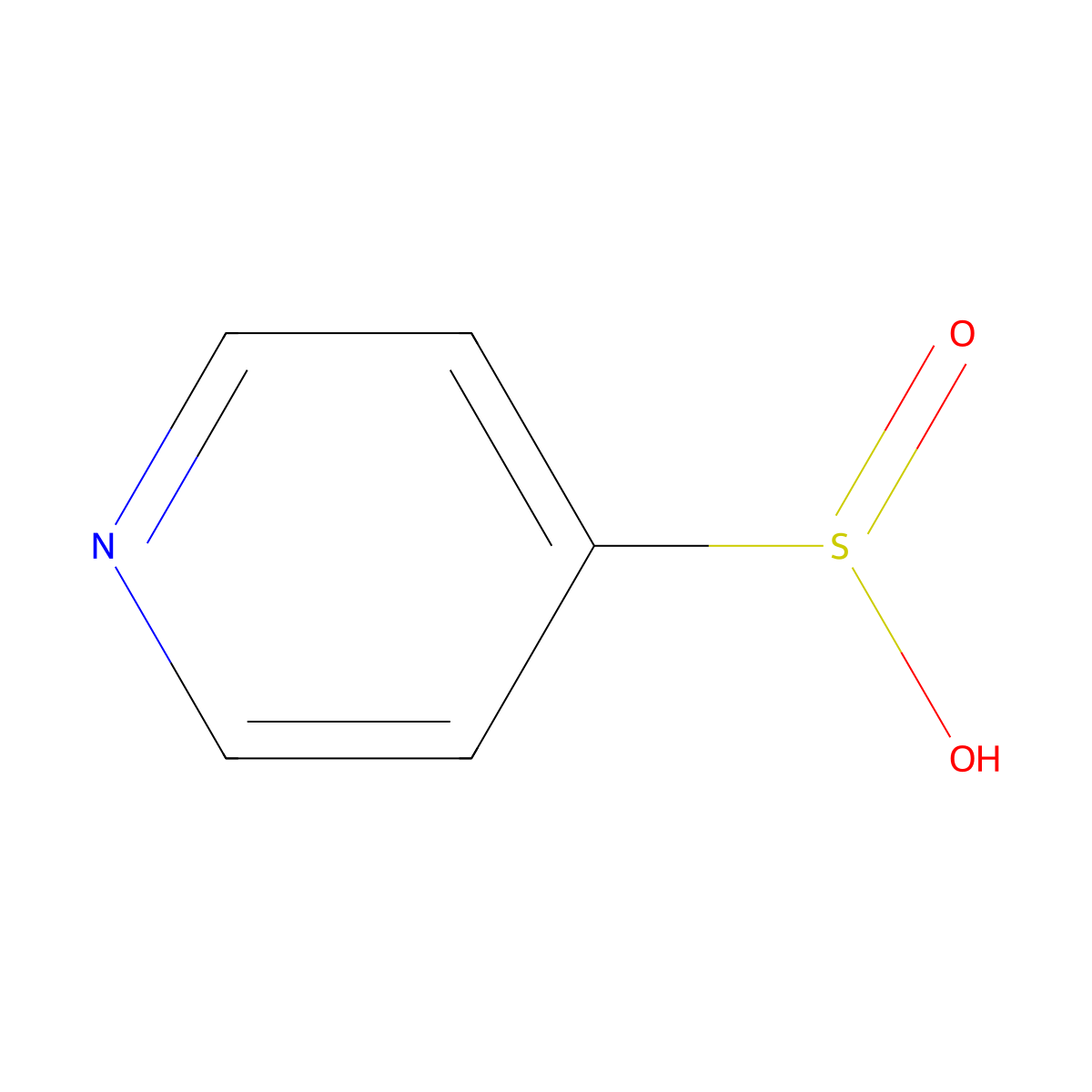 4-Pyridinesulfinic acid molecular structure, CAS 101084-78-0