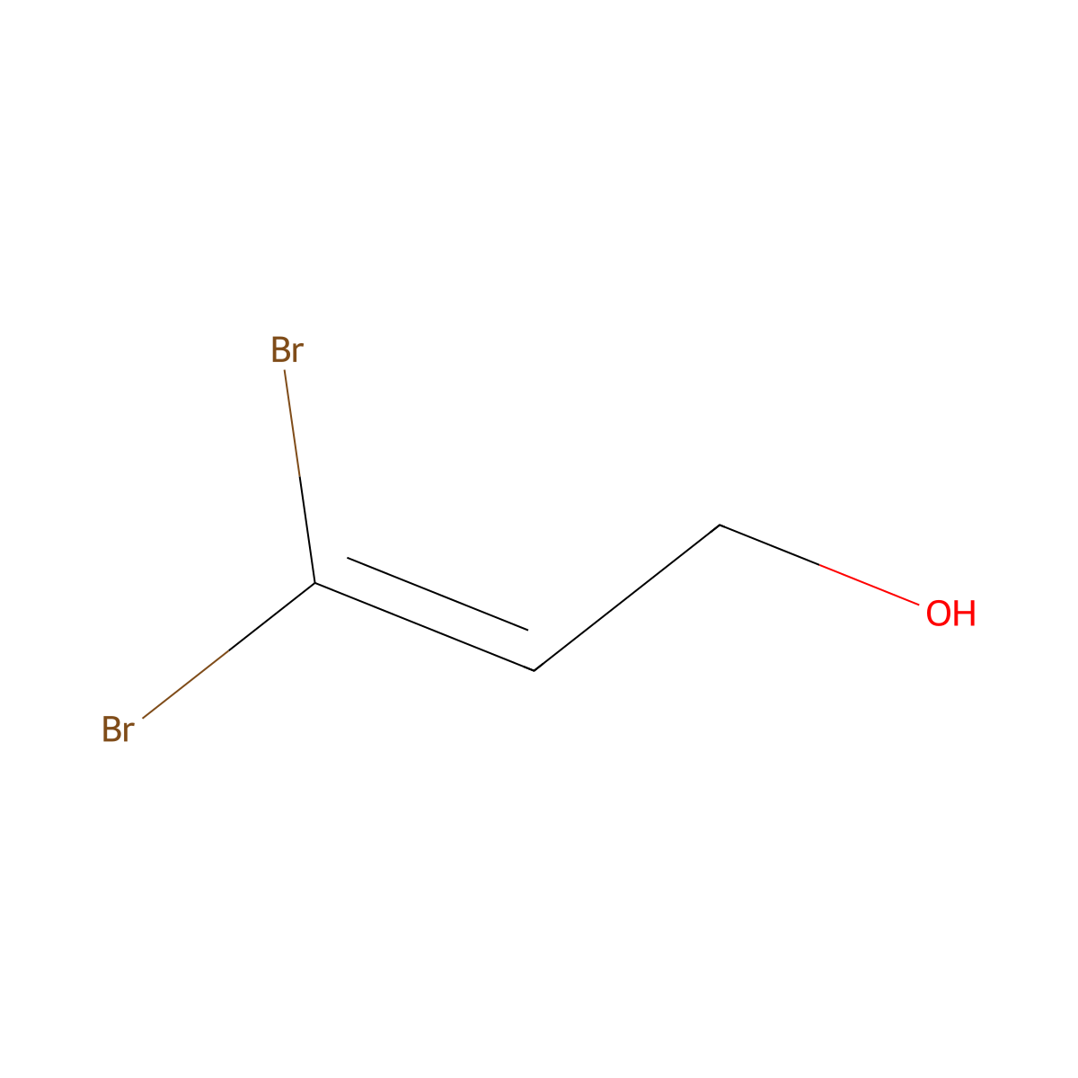 3,3-Dibromoprop-2-en-1-ol molecular structure, CAS 101084-79-1