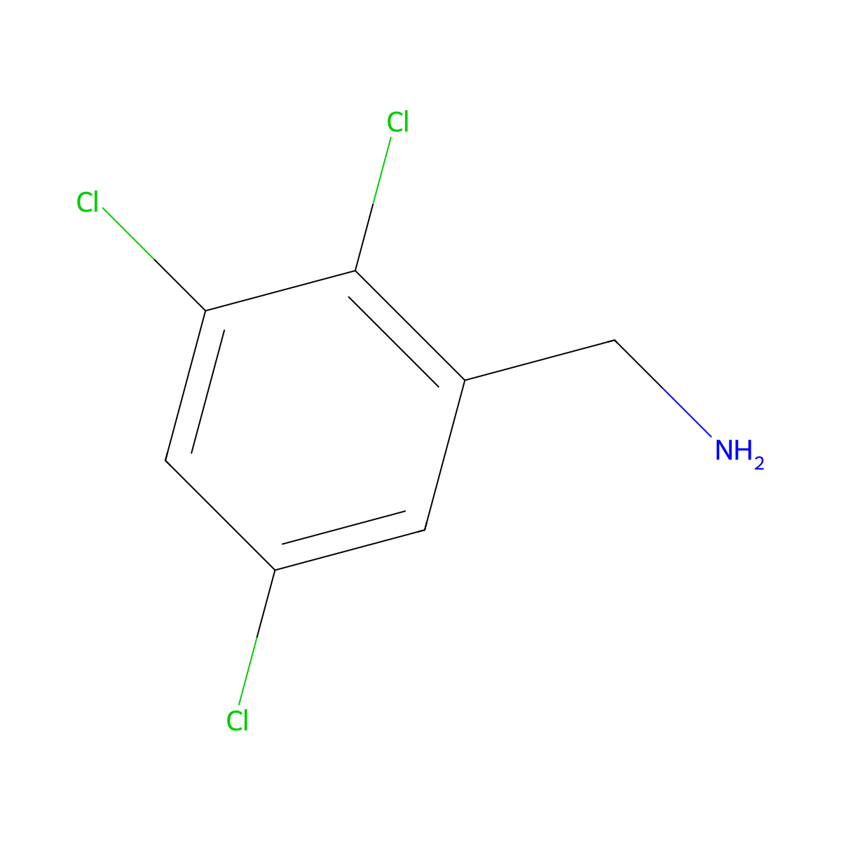 2,3,5-Trichlorobenzylamine molecular structure, CAS 101084-86-0