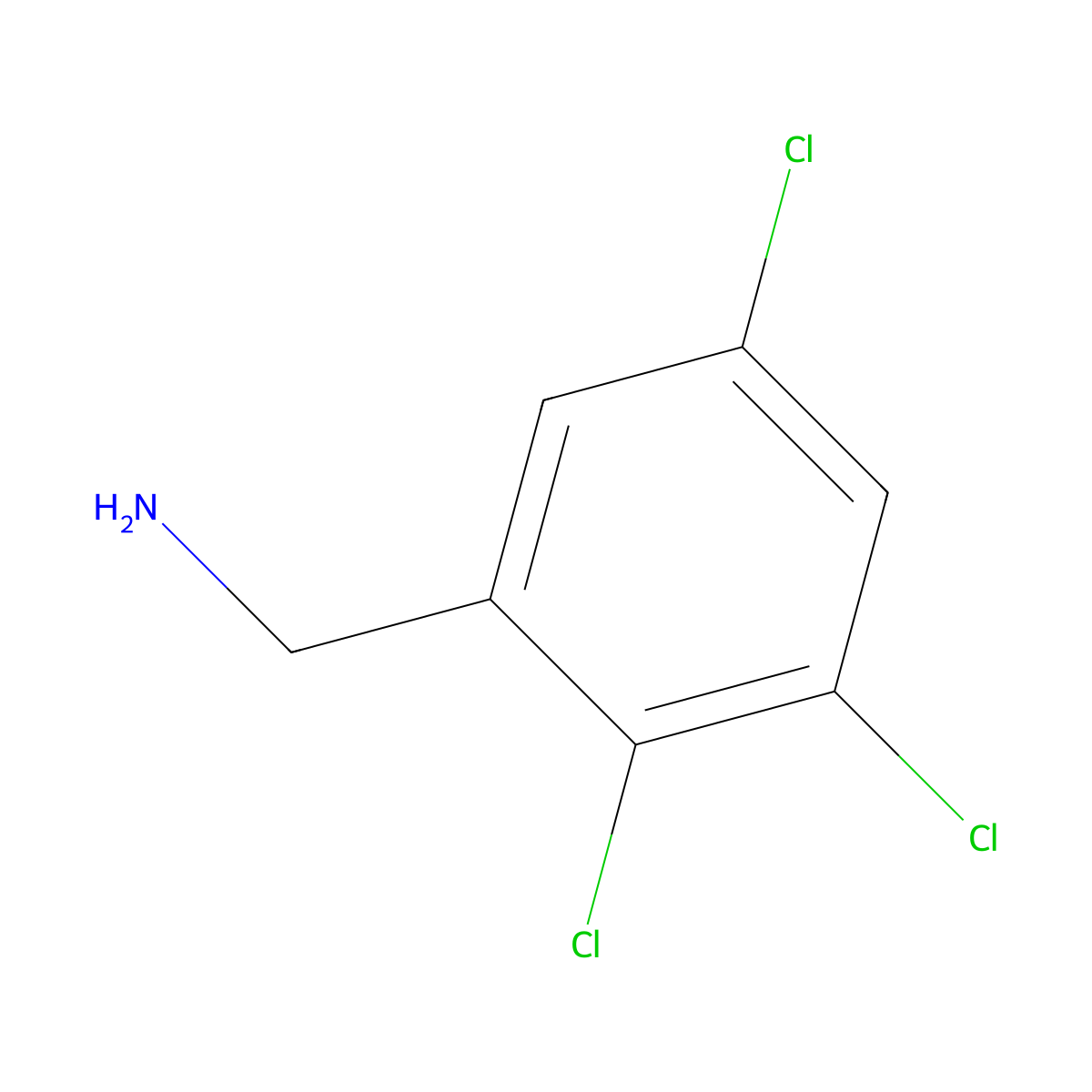 2,3,5-Trichlorobenzylamine molecular structure, CAS 101084-86-0