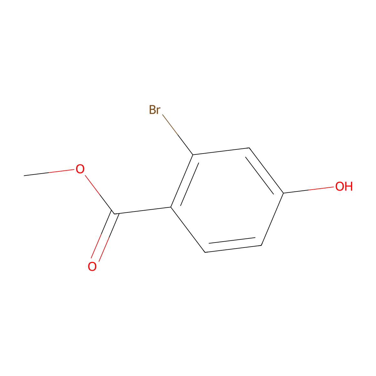 Methyl 2-bromo-4-hydroxybenzoate molecular structure, CAS 101085-03-4