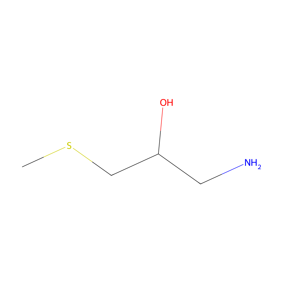 (2S)-1-amino-3-(methylsulfanyl)propan-2-ol molecular structure, CAS 1010856-73-1