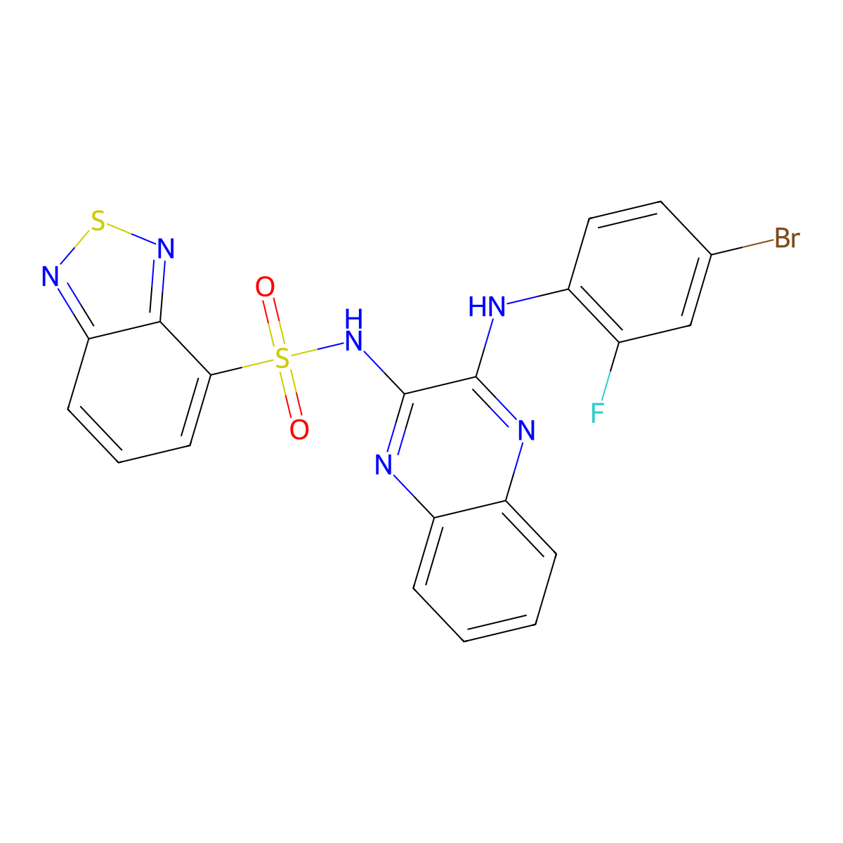 C20H12BrFN6O2S2 molecular structure, CAS 1010867-66-9
