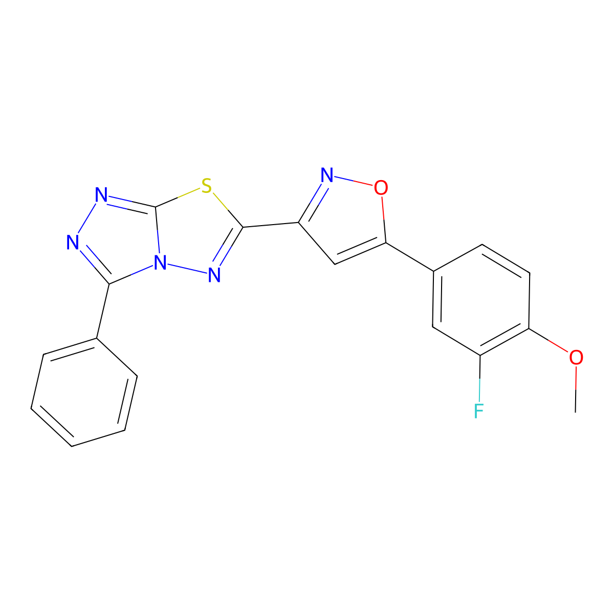 C19H12FN5O2S molecular structure, CAS 1010870-03-7