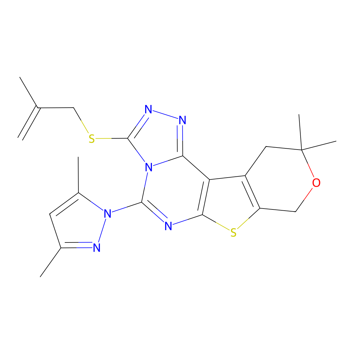 C21H24N6OS2 molecular structure, CAS 1010870-07-1