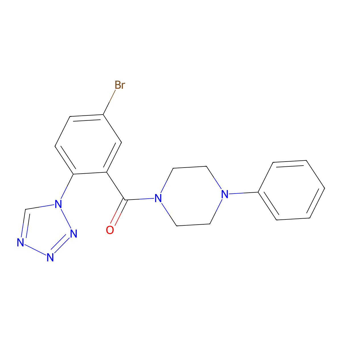 C18H17BrN6O molecular structure, CAS 1010871-50-7