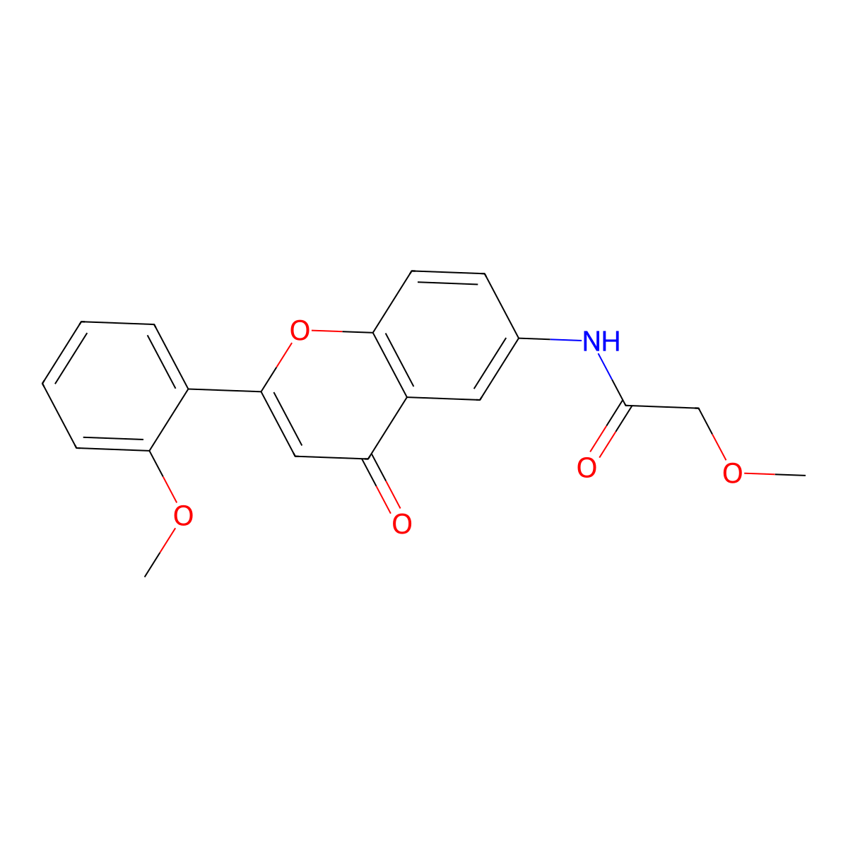 2-methoxy-N-[2-(2-methoxyphenyl)-4-oxo-4H-chromen-6-yl]acetamide molecular structure, CAS 1010872-41-9