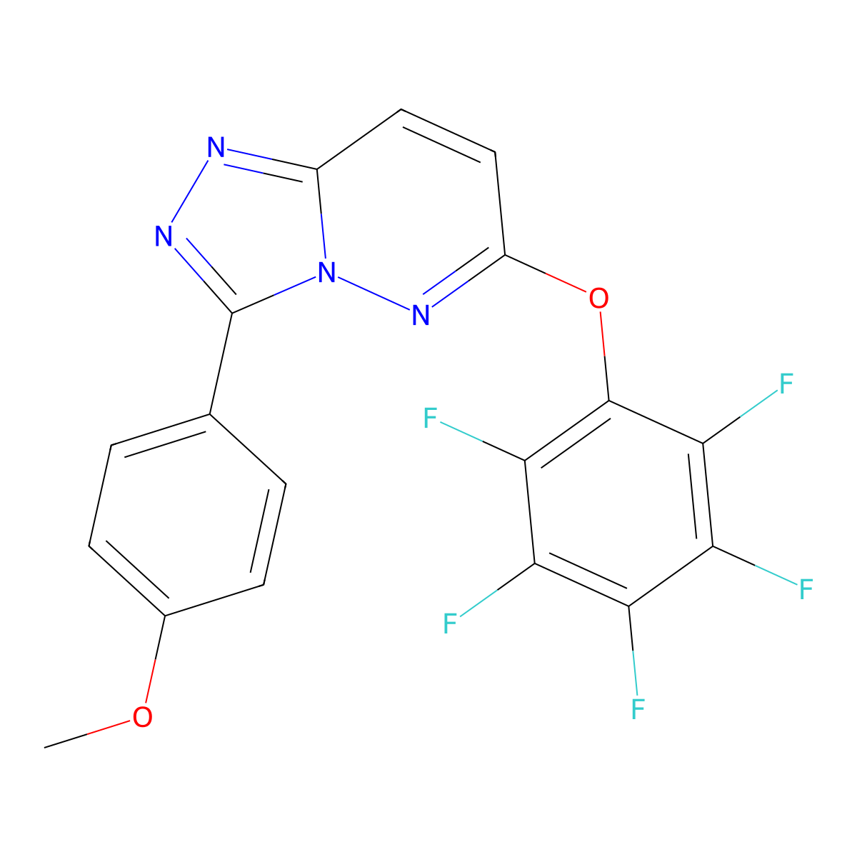 C18H9F5N4O2 molecular structure, CAS 1010876-18-2