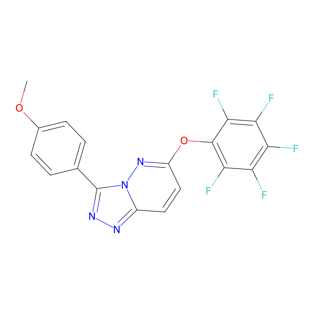 C18H9F5N4O2 molecular structure, CAS 1010876-18-2
